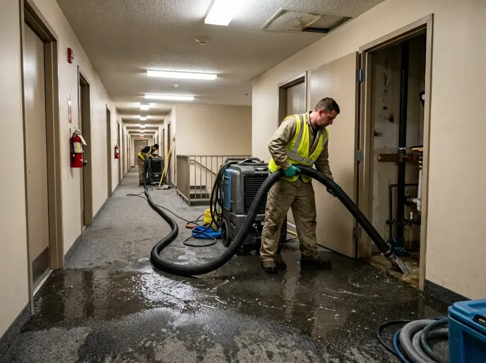 multi-unit-apartment-hallway-f-005 — frequently asked questions, Emergency Burst Pipe Water Extraction & Removal in Appomatt…